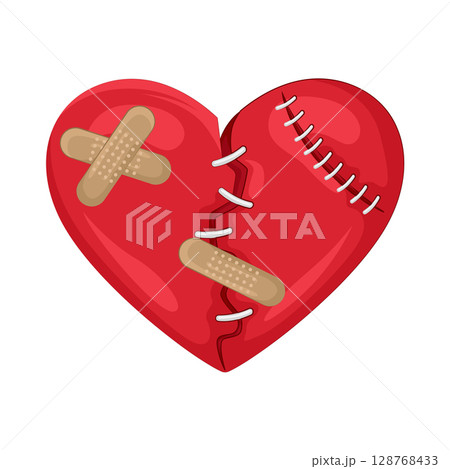 Illustration of Broken heart  128768433