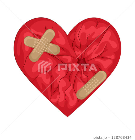 Illustration of Broken heart  128768434