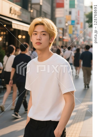 Tシャツモデル 128768691