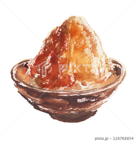 赤味噌の水彩イラスト 赤味噌の水彩イラスト 128768854