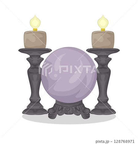 Illustration of Crystal Ball Illustration of Crystal Ball 128768971
