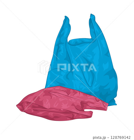Illustration of Plastic Bag 128769142
