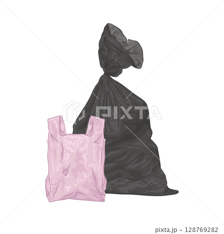Illustration of Plastic Bag Illustration of Plastic Bag 128769282