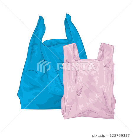 Illustration of Plastic Bag 128769337
