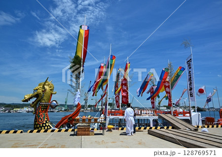 塩竈みなと祭の龍鳳丸 宮城 塩竈みなと祭の龍鳳丸 宮城 128769571