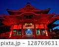 豊川稲荷　圓福山妙嚴寺本殿ライトアップ 128769631