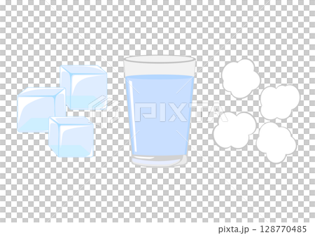 冰、水和蒸汽 128770485