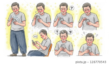 スマホの操作がわからない 128770543