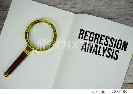 Regression Analysis text written on chalkboard with alarm clock on wooden background Regression Analysis text written on chalkboard with alarm clock on wooden background 128771004