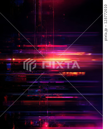 黒背景と光の線 128772010