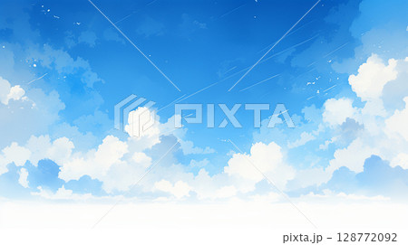 澄み渡る青空 128772092