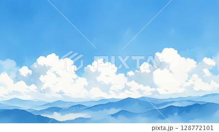 澄み渡る青空 128772101