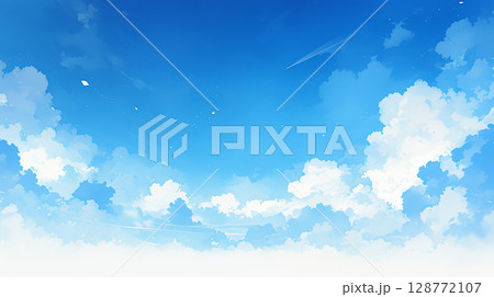 澄み渡る青空 128772107