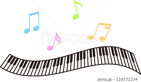 リズミカルな鍵盤 128772234