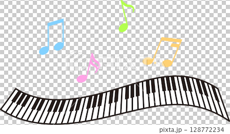 リズミカルな鍵盤 128772234