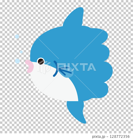 マンボウのイラスト素材 128772356