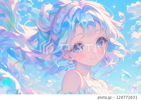 可愛い天使の女の子 128772631