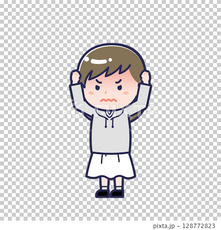 Plain-clothed adult / diagonal / female 27 128772823
