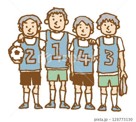 サッカーをする子供たち 128773130