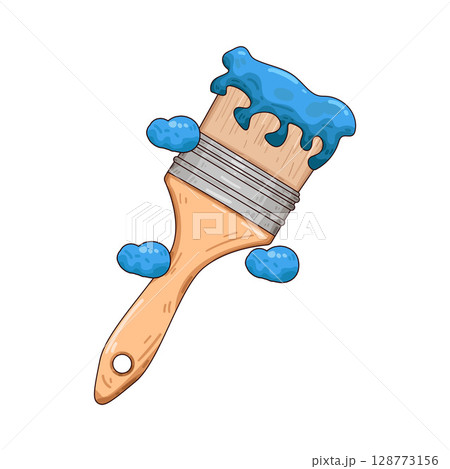 illustration of paint brush 128773156