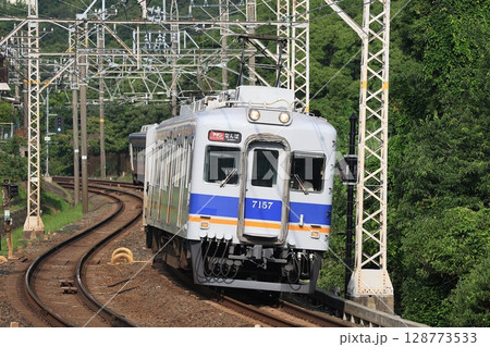 【南海】7100系＋10000系 特急「サザン」（南海本線：淡輪〜箱作） 128773533