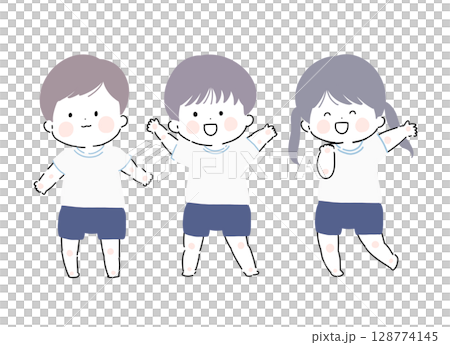 體操俱樂部兒童海軍 128774145