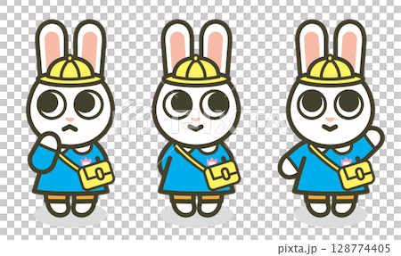 うさぎ幼稚園児セット うさぎ幼稚園児セット 128774405