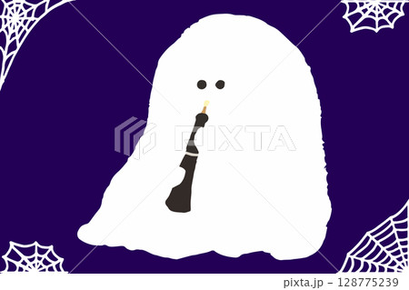 オーボエ吹きのオバケのイラスト 128775239