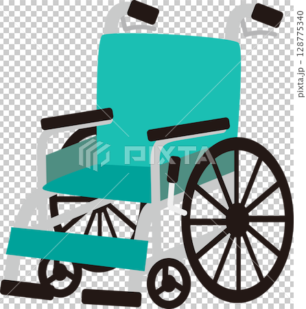 簡單的輪椅插畫素材 128775340