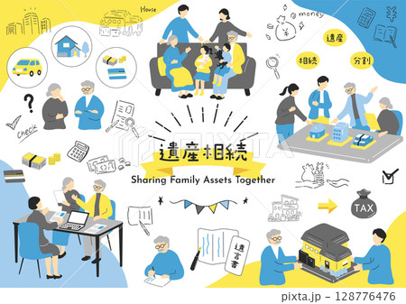 家族の相続 128776476