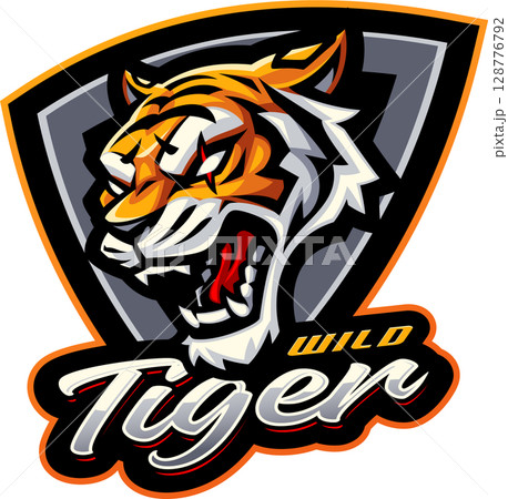 Tiger head mascot Tiger head mascot 128776792