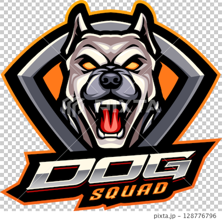 Dog squad mascot Dog squad mascot 128776796
