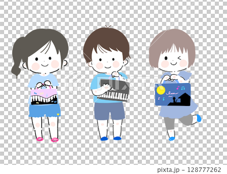 孩子們去上課 128777262