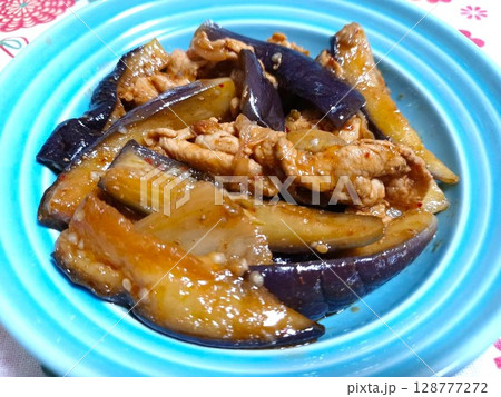 家庭のマーボー茄子 128777272