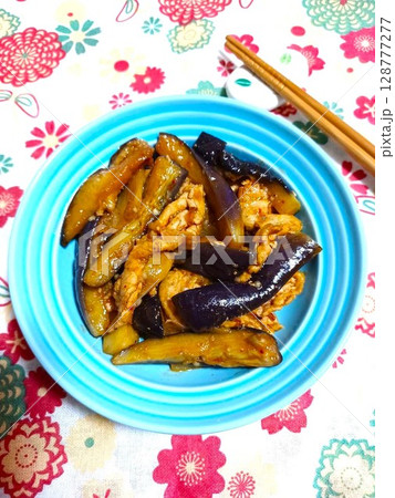家庭のマーボー茄子 128777277