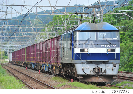 東海道本線　二宮－国府津　JR貨物　EF210-169（吹田） 128777287