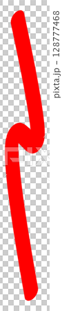Simple red line illustration 128777468