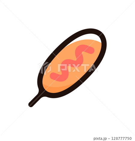 アメリカンドッグ、コーンドッグのイラストアイコン(ファストフード・アメリカ・飲食メニュー素材) アメリカンドッグ、コーンドッグのイラストアイコン(ファストフード・アメリカ・飲食メニュー素材) 128777750