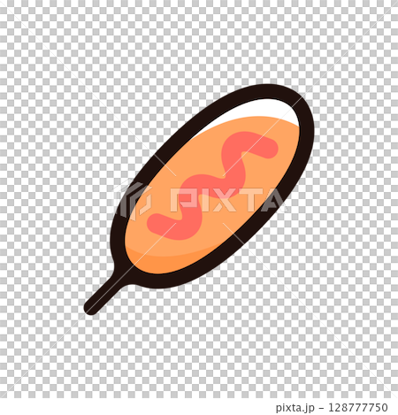 アメリカンドッグ、コーンドッグのイラストアイコン(ファストフード・アメリカ・飲食メニュー素材) アメリカンドッグ、コーンドッグのイラストアイコン(ファストフード・アメリカ・飲食メニュー素材) 128777750