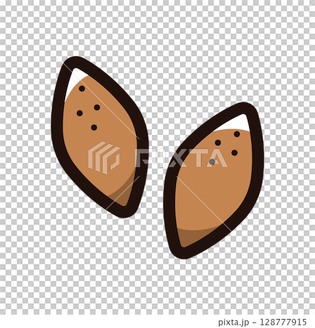 クッバ、キッベのイラストアイコン（中東料理・アラブ料理・飲食メニュー素材） 128777915