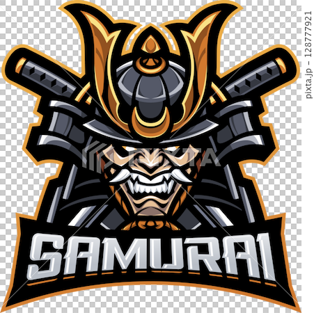 Samurai head mascot Samurai head mascot 128777921