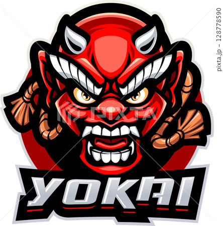Yokai head mascot 128778590