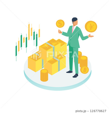 信頼感ある投資家のイラスト(資産運用・金融セミナー・経済教育に) 信頼感ある投資家のイラスト(資産運用・金融セミナー・経済教育に) 128778627