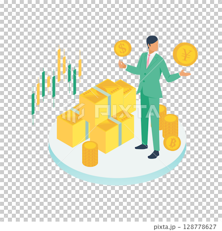 信頼感ある投資家のイラスト(資産運用・金融セミナー・経済教育に) 信頼感ある投資家のイラスト(資産運用・金融セミナー・経済教育に) 128778627