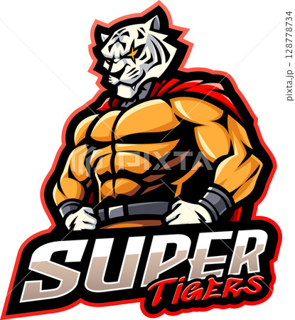 Super tiger esport mascot 128778734
