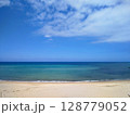 福間海岸の水平線 128779052