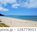 福間海岸と青空 128779053