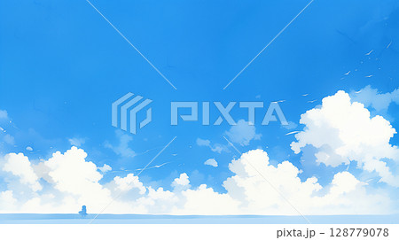 澄み渡る青空 128779078