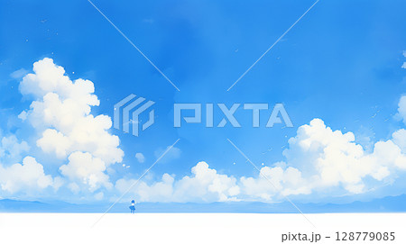 澄み渡る青空 128779085