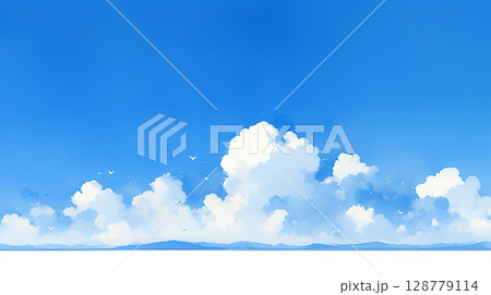 澄み渡る青空 128779114